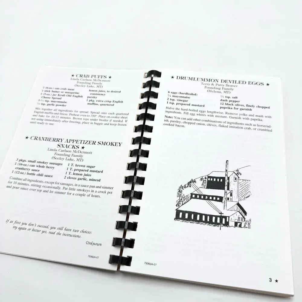 Marysville Montana Flavors From a Ghost Town Community Cookbook Recipes 2007